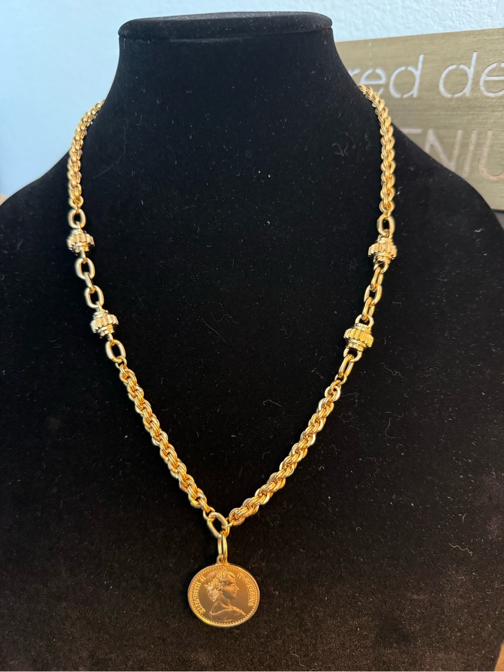 St. John gold necklace